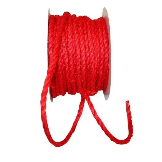 Reliant 1/4" x 25yd. Jute Ribbon Red {1}