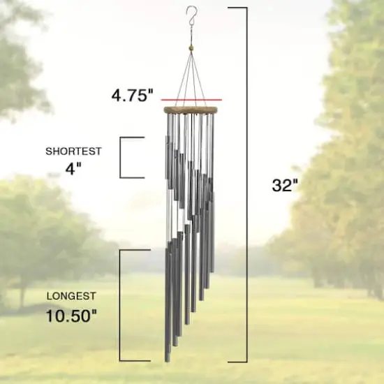 Sorbus 2.5ft. Tubular Wind Chime {6}