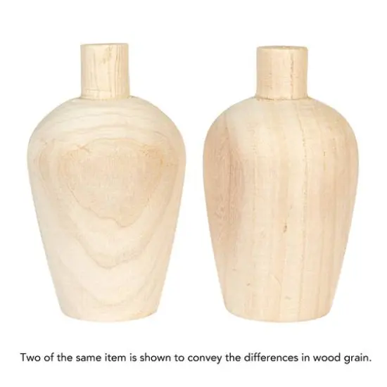 Hello Honey&reg; Paulownia Wood Vases Set {9}