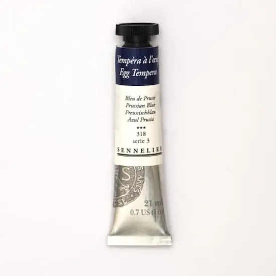 Sennelier Egg Tempera Tube, 21mL Prussian Blue S3 {1}