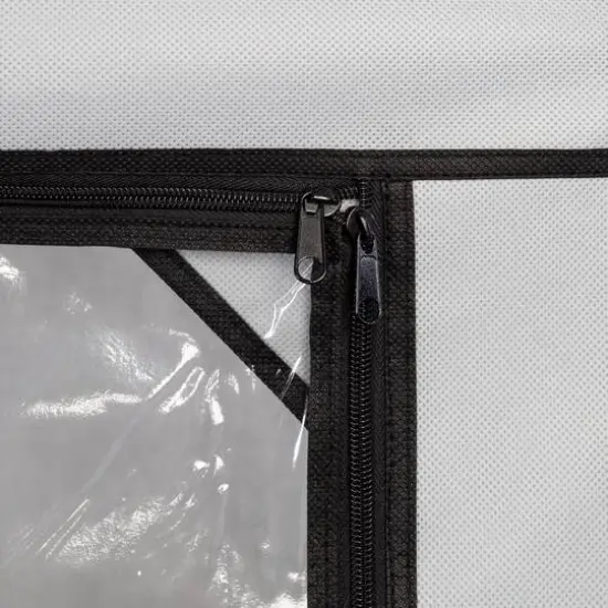 Honey Can Do 46'' Gray Portable Wardrobe Closet {13}