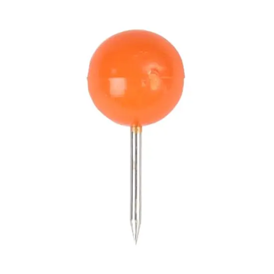 JAM Paper Colorful Round Push Pins, 100ct. Orange {4}