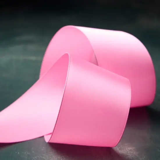 2.5" x 10yd. Satin Wired Ribbon by Celebrate It&reg; Classic Bright Pink {3}