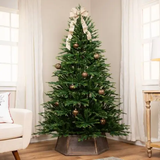 7.5ft. Unlit Real Touch&trade; 2-Tone River Deer Pine Full Artificial Christmas Tree {3}