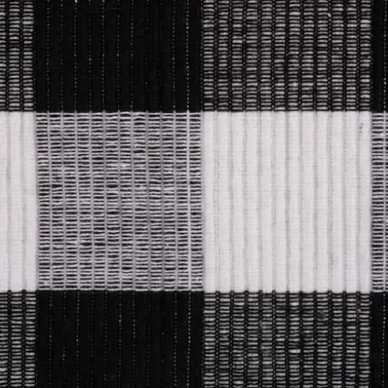 DII&reg; Buffalo Check Ribbed Placemat, 6ct. Black/White {5}