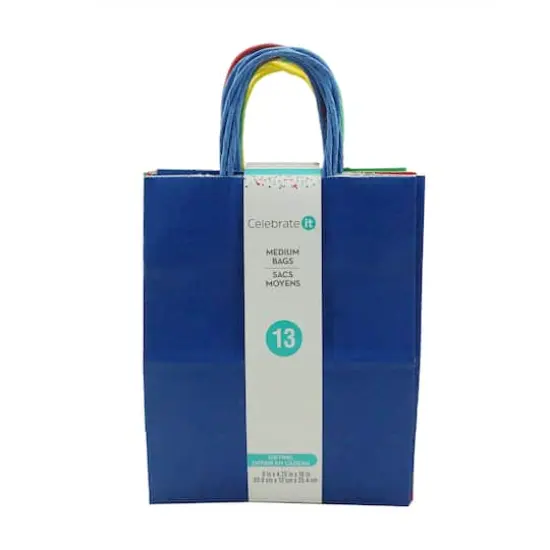 Medium Primary Mix Gifting Bags, 13ct. by Celebrate It&trade; {5}