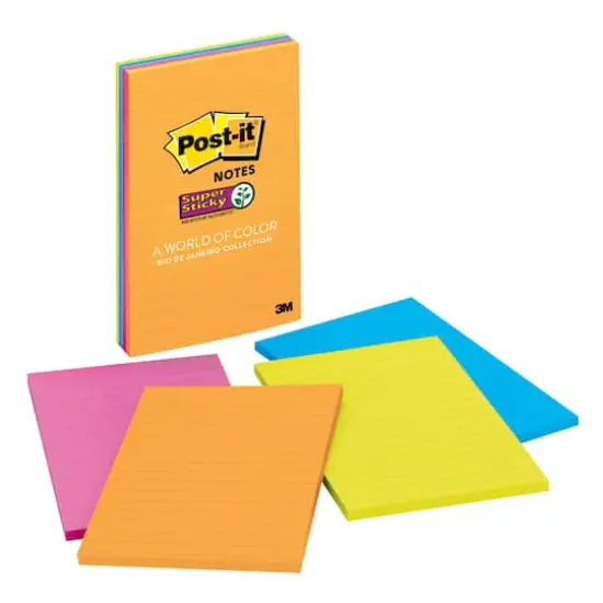 Post-it&reg; Super Sticky Notes, Rio de Janeiro Collection, 4ct. {1}