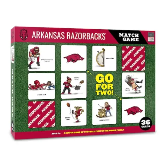 College Team Licensed Memory Match Game Arkansas Razorbacks {1}