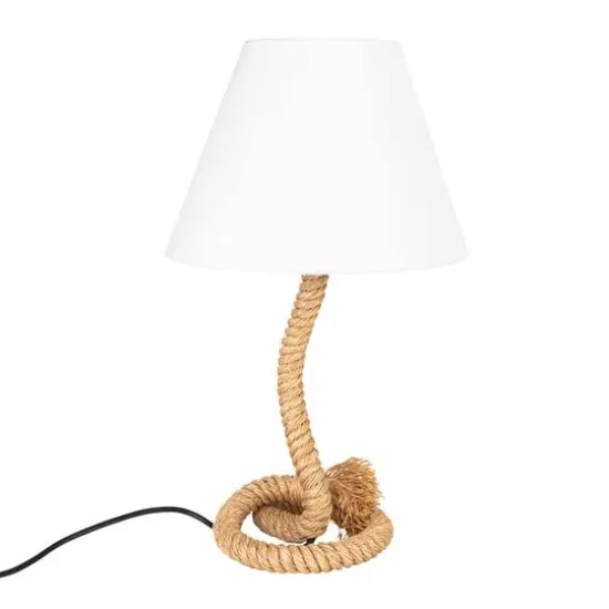 Hello Honey&reg; 26.5" Brown Rope Table Lamp {1}