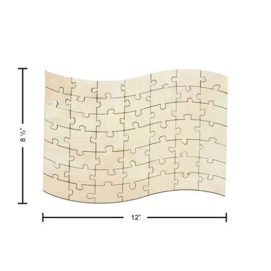 Leisure Arts&reg; Large Flag D.I.Y. Wood Puzzle {4}