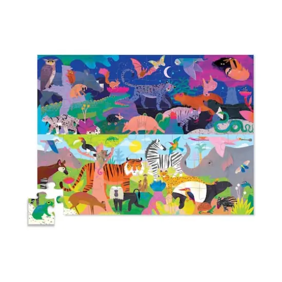 Opposites - Night & Day Floor Puzzle 48 Pcs {3}