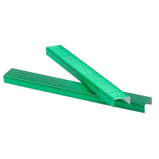 JAM Paper Standard Size Staples, 5,000ct. Green {4}