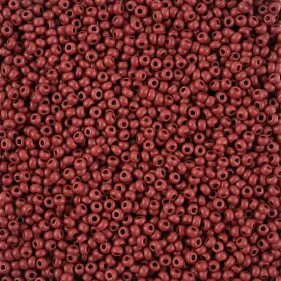 John Bead Terra Intensive 8/0 Czech Glass Seed Beads, 500g Brown Matte {1}