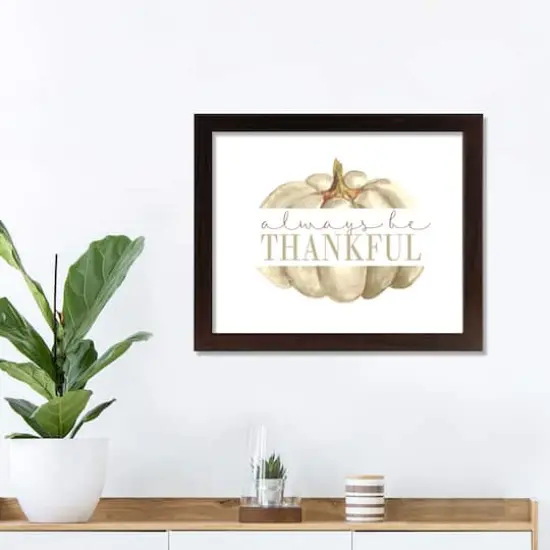Always Be Thankful Fall Print in Black Frame {4}