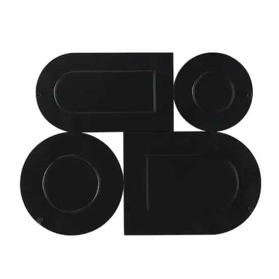 Brown Bamboo Modern Abstract Wall Decor, 28" x 3" x 21" {5}