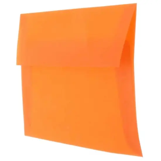 JAM Paper A1 Translucent Vellum Invitation Envelopes, 50ct. Orange {4}