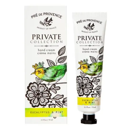 European Soaps Private Collection Hand Cream, 70mL Eucalyptus & Mint {1}