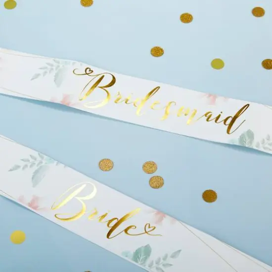 Kate Aspen&reg; Geometric Floral Bachelorette Sash Set, 6ct. {6}
