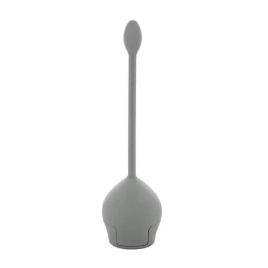 Bath Bliss Gray Firm Grip Tulip Toilet Bowl Brush {1}