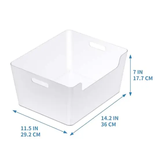Extra Large Clear Open Storage Bin by Simply Tidy&reg; {4}