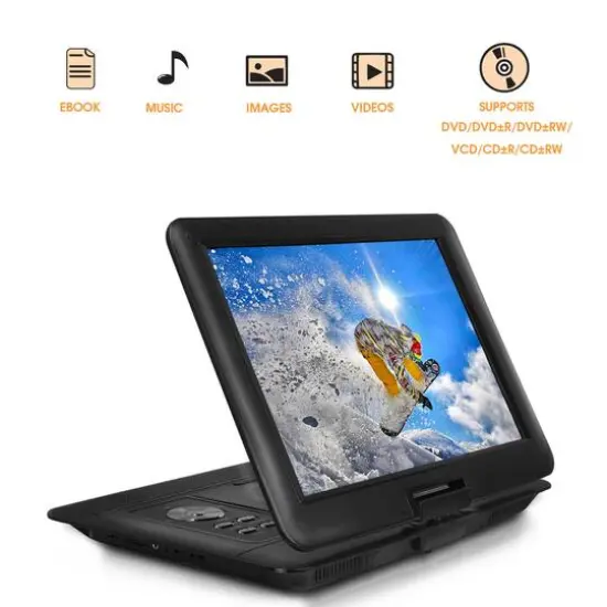 Trexonic 15.4" Portable DVD Player with Swivel LCD Screen {3}