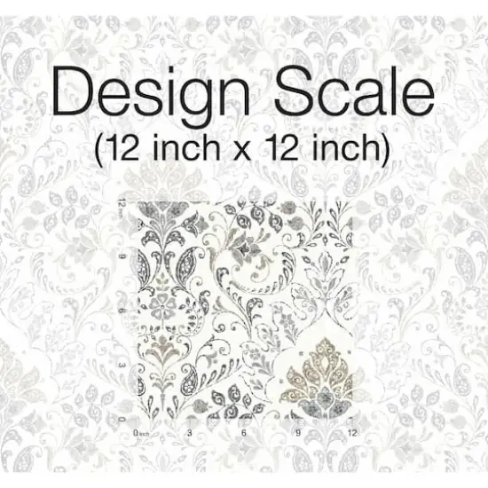 RoomMates Persian Damask Peel & Stick Wallpaper Gray and Beige {8}