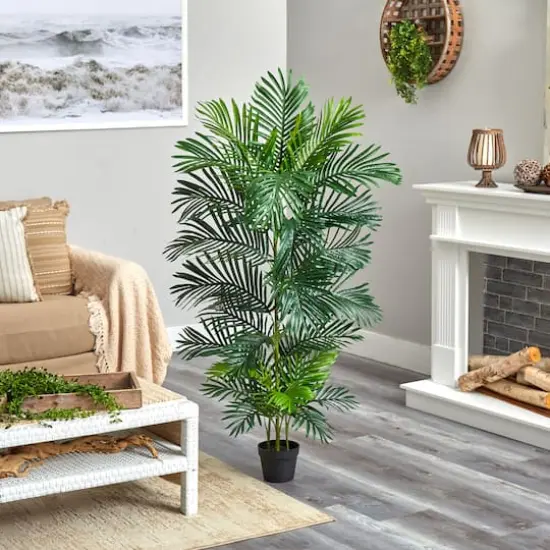 5ft. Potted UV Resistant Areca Palm Tree {5}