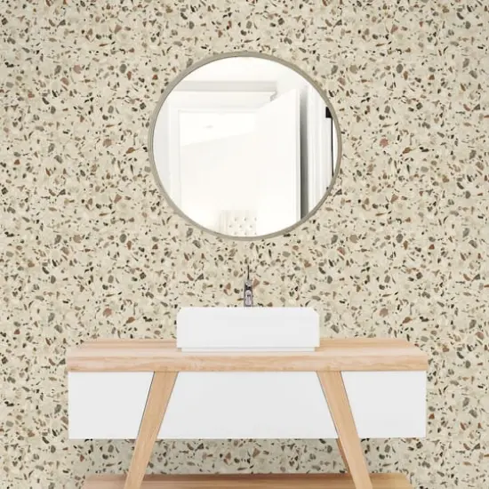 Surface Style Floored Peel & Stick Wallpaper Nutmeg {3}