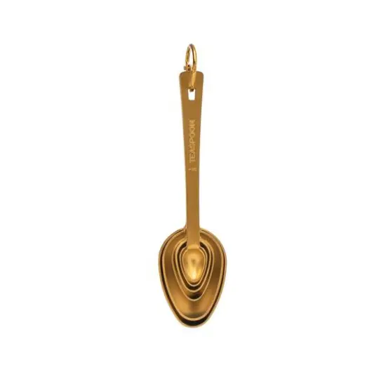 Hello Honey&reg; Gold Stainless Steel Measuring Spoon Set {4}