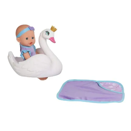 Dream Collection 10" Bath Time Baby Doll With Swan {1}