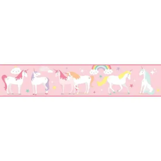 RoomMates Magical Unicorn Peel & Stick Wallpaper Border {1}