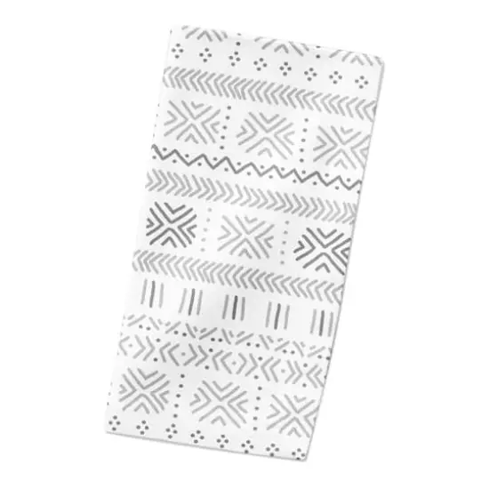 Gray Mudcloth 10" x 10" Cotton Twill Napkin {3}