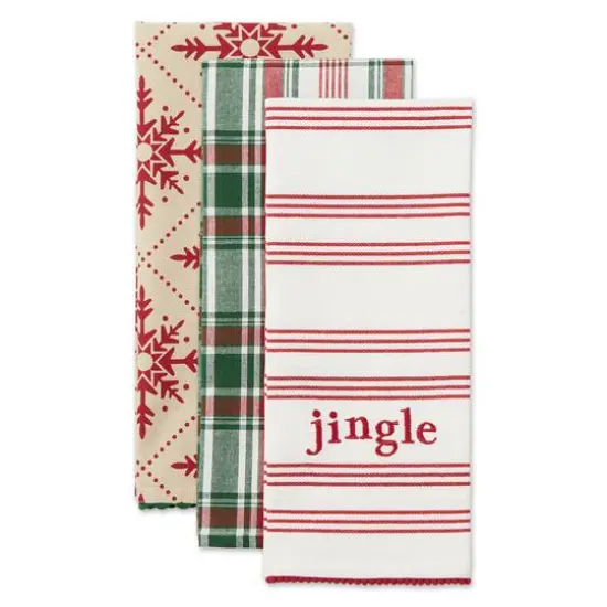 DII&reg; Assorted Jingle Dishtowel Set {9}