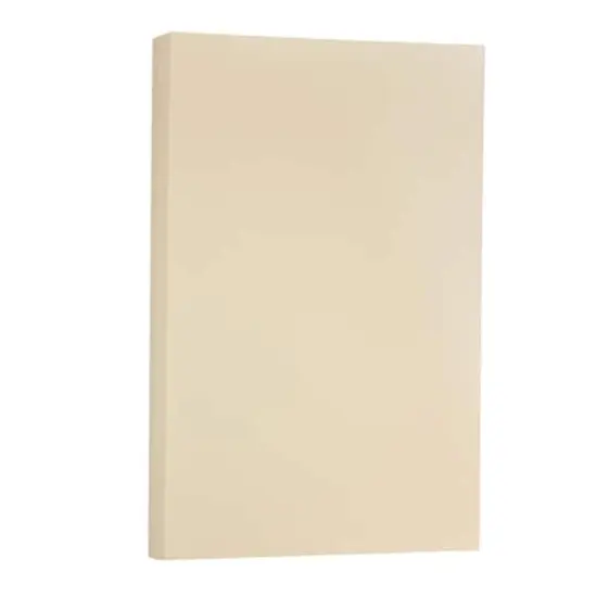 JAM Paper Legal Vellum Bristol Cardstock Paper, 50 Sheets Ivory {1}