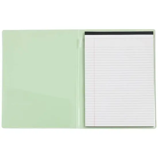 JAM Paper Plastic Padfolio Green {1}