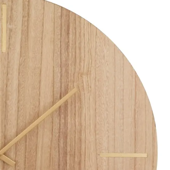 Brown MDF Contemporary Wall Clock, 24" x 24" x 2" {5}