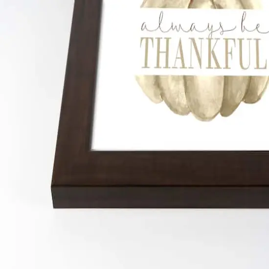 Always Be Thankful Fall Print in Black Frame {3}