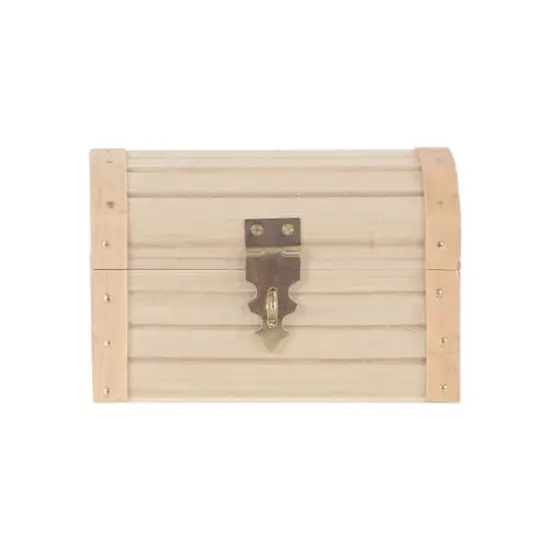 5" Wood Treasure Chest by Make Market&reg; {1}