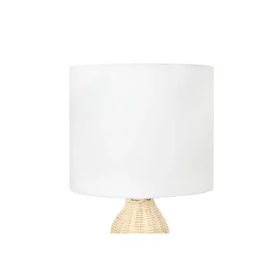 Hello Honey&reg; Gourd Shaped Rattan Table Lamp {6}