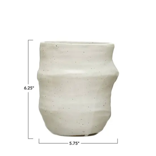Hello Honey&reg; 6" White Stoneware Crock {3}