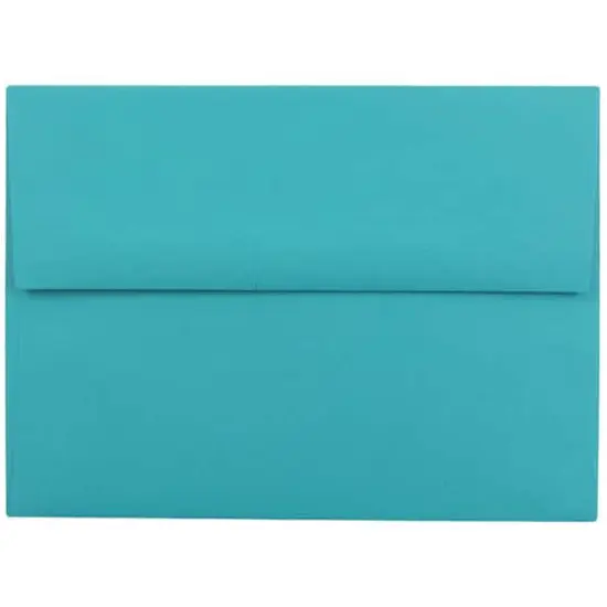 JAM Paper A1 Brite Hue Blank Greeting Cards & Envelopes, 25ct. Sea Blue {4}