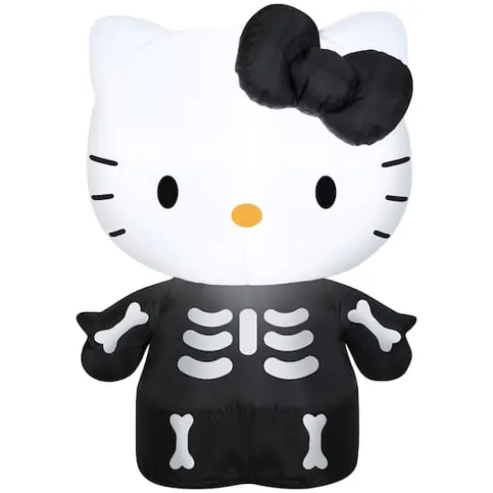 3ft. Airblown&reg; Inflatable Skeleton Hello Kitty {1}