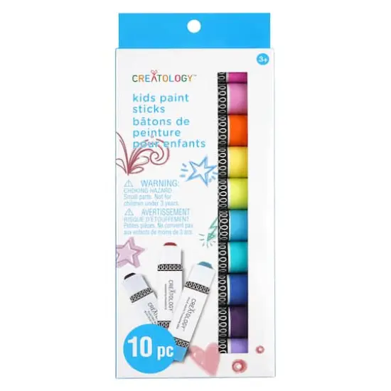 Bright 10 Color Kids Paint Sticks by Creatology&trade; {5}