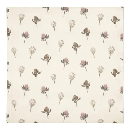 Cottage Florals Cotton Twill Napkin Cream {1}