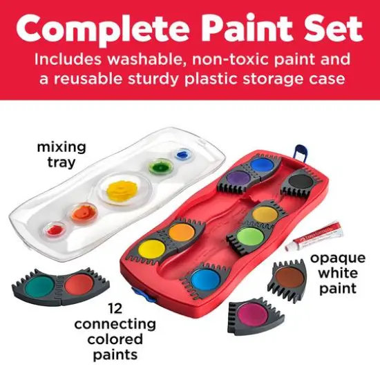 Faber-Castell 12 Color Connector Paint Box Set {4}