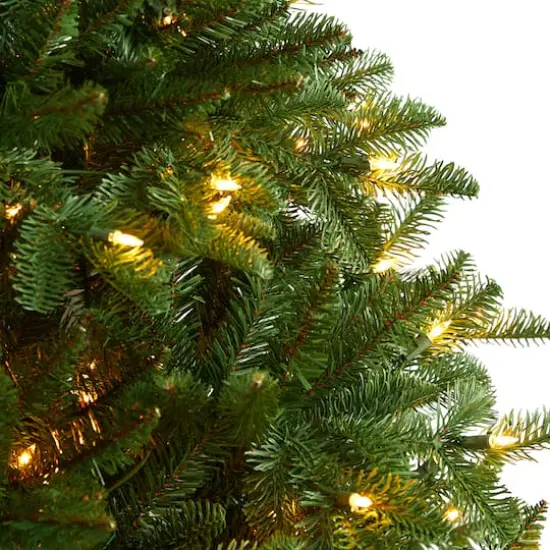 6ft. Pre-Lit South Carolina Spruce Artificial Christmas Tree, Clear Lights {4}