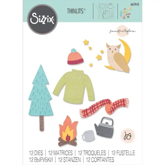 Sizzix&reg; Thinlits&trade; Jennifer Ogborn Cozy Woodland Die Set {1}