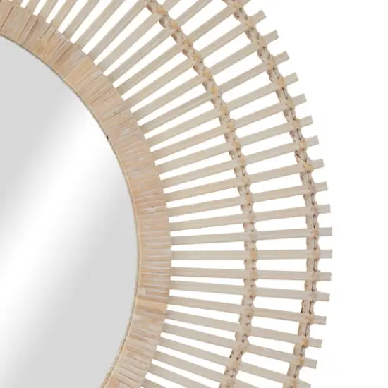 Cream Bohemian Wall Mirror, 36" x 1" x 36" {4}