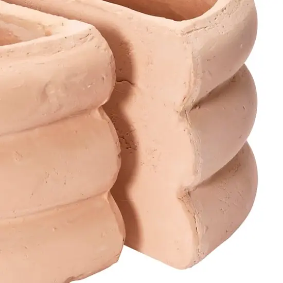 Hello Honey&reg; Terracotta Half Circle Vase Bookends, 2ct. Blush {4}