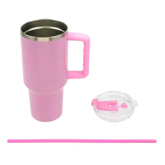 40oz. Stainless Steel Insulated Tumbler by Ashland® Light Pink {3}